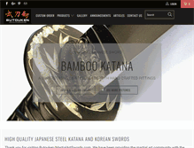 Tablet Screenshot of martialartswords.com